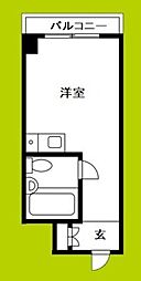 ライオンズマンション日本橋 ワンルームの間取図画像