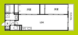 TIO HAVRE 2LDKの間取図画像