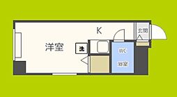 アベニュー淀屋橋 ワンルームの間取図画像
