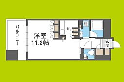 GalileoSinmachi 1Kの間取図画像