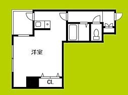 ファーストスクエア ワンルームの間取図画像