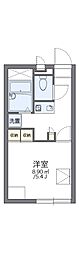 レオパレスドリーム田中21 1Kの間取図画像