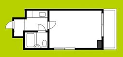 心斎橋レジデンス 1Kの間取図画像