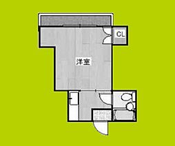 かねまつ東三国マンション北棟 1Kの間取図画像