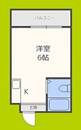 ジオナ柴島1 ワンルームの間取図画像
