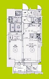 エステムコート大阪オリエンス 1LDKの間取図画像