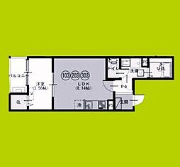 Fstyle八尾西山本町1号館 1LDKの間取図画像