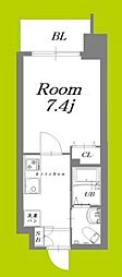 マークス昭和町 1Kの間取図画像
