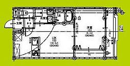藤井寺市小山4丁目アパート 1LDKの間取図画像