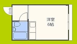 YOUハイム北巽 ワンルームの間取図画像