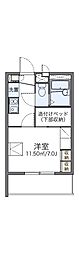 レオパレスWIN 1Kの間取図画像
