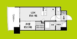 セレニテ難波西アリエ 1LDKの間取図画像