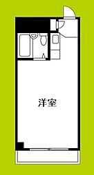 サカエマンション梅香 ワンルームの間取図画像