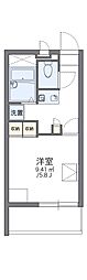レオパレスクララ九条 1Kの間取図画像