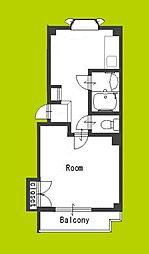 セレッソ新深江 1DKの間取図画像