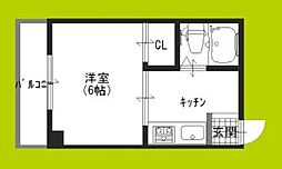 アーバンプラザ 1Kの間取図画像
