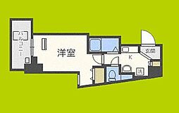 ラナップスクエア中之島公園 1Kの間取図画像
