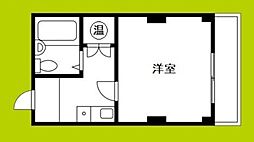 ヒューマンビレッジナカガワビル 1Kの間取図画像