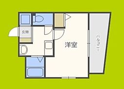 エスリード東梅田 1Kの間取図画像