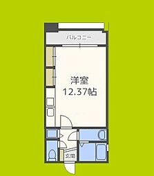 フォレステージュ靱公園 ワンルームの間取図画像
