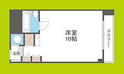 朝日プラザ新大阪 ワンルームの間取図画像