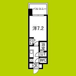 D.Clarest長田駅前 1Kの間取図画像