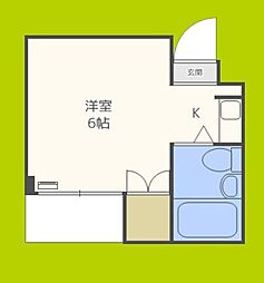 ラパンジール関目 ワンルームの間取図画像