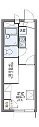 レオパレスウィステリア4 1Kの間取図画像