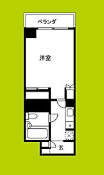 ライオンズマンション日本橋 ワンルームの間取図画像