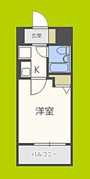 エスリード野田駅前 1Kの間取図画像
