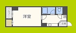 ライフステージ桜宮 1Kの間取図画像