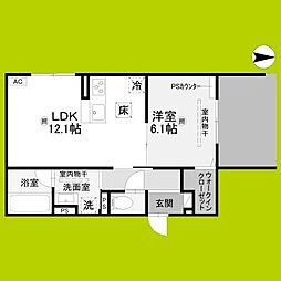 D-residence服部寿町 1LDKの間取図画像
