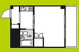 TBM南方 ワンルームの間取図画像