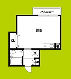 グラン・ピア京橋 ワンルームの間取図画像