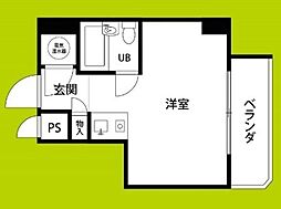 メゾンドゥレイナ ワンルームの間取図画像