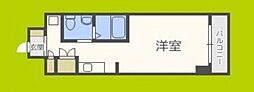 エスリード心斎橋西 ワンルームの間取図画像