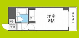 ミフネセントラルベア東三国 ワンルームの間取図画像
