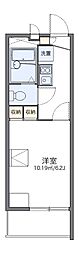 レオパレスグリーンピット 1Kの間取図画像