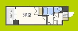 ラナップスクエア天満プライム 1Kの間取図画像