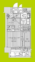 プレサンス塚本イノリア 1LDKの間取図画像