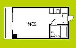 ルネッサンスシャレード ワンルームの間取図画像