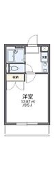 レオパレスジュネス 1Kの間取図画像