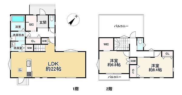間取りを拡大表示