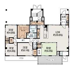 メゾン大和 4LDKの間取図画像
