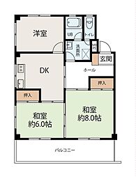 メゾン大和 3LDKの間取図画像