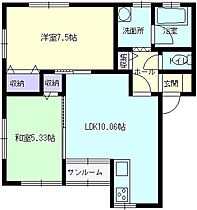 メゾン・ド　フォレスタ 201 ｜ 秋田県大仙市戸地谷字川前（賃貸アパート2LDK・2階・53.00㎡） その2