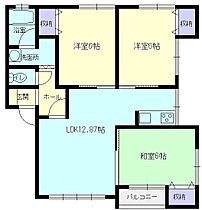 コンフォータブルふじもと 2-5 ｜ 秋田県大仙市大曲飯田町（賃貸アパート3LDK・2階・66.92㎡） その2