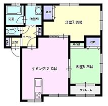 秋田県横手市八幡字上長田75（賃貸アパート2LDK・2階・58.45㎡） その2