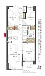 間取図画像 3LDK