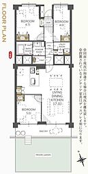 夏見台オークホームズ1号棟 112号室 3LDKの間取り